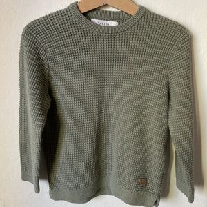 Zara kids green knit sweater size 5